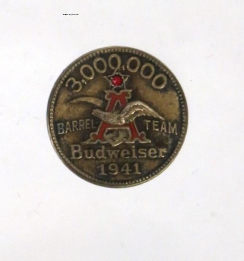 Anheuser-Busch A&Eagle Sterling Silver 3 Million Barrels ½ Inch