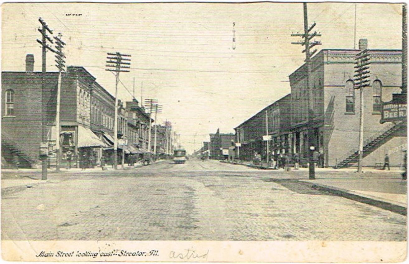 Anheuser Busch Beer Sign Main Street Streator Illinois