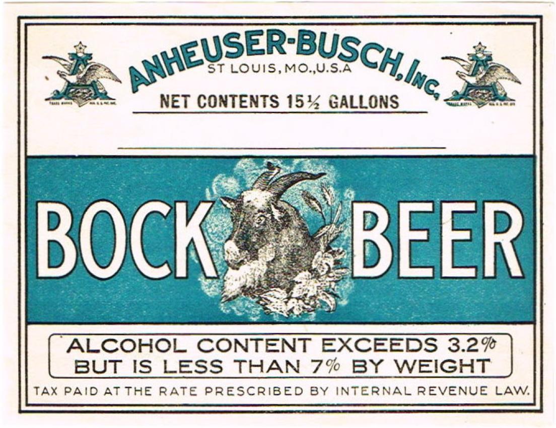 Anheuser-Busch Bock Beer