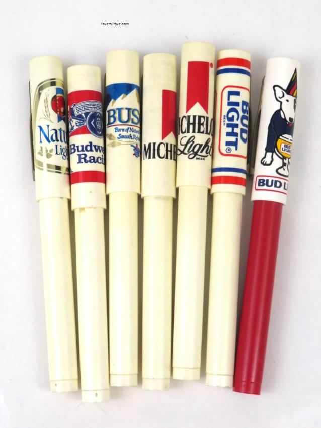 Anheuser-Busch Brands Mall-Point Markers Lot of Seven