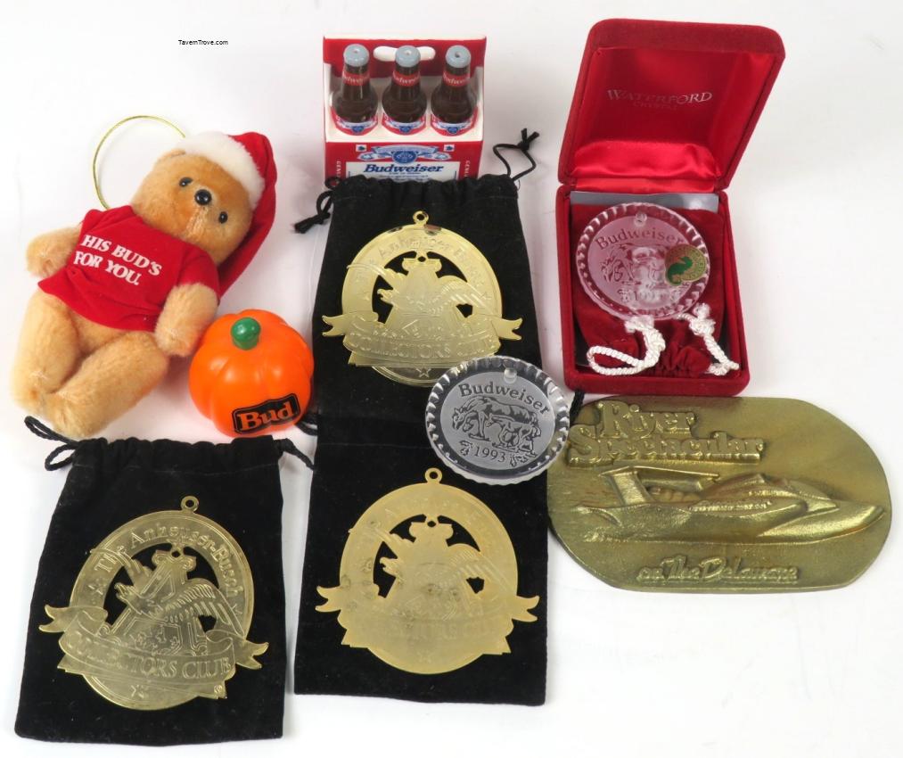 Anheuser-Busch Medals Ornaments Miss Budweiser Lot