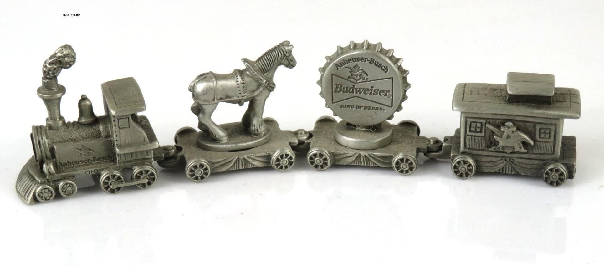Anheuser Busch Pewter Train
