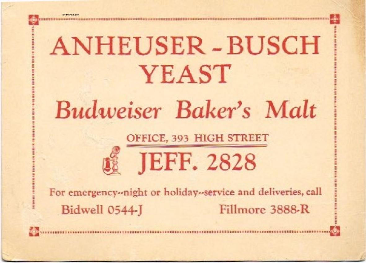 Anheuser-Busch Yeast