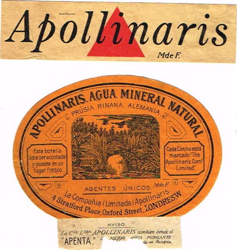 Apollinaris Mineral Water v3 London England