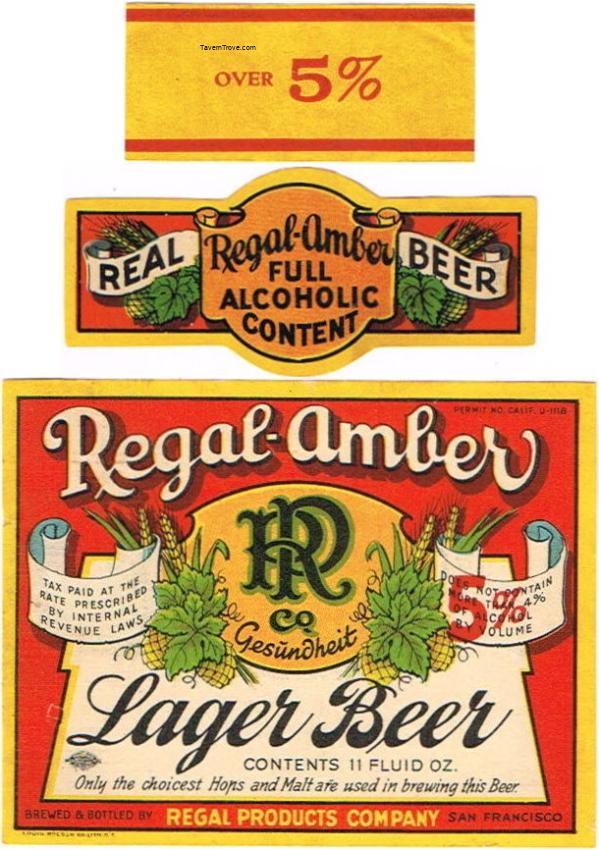 Regal Amber Lager Beer