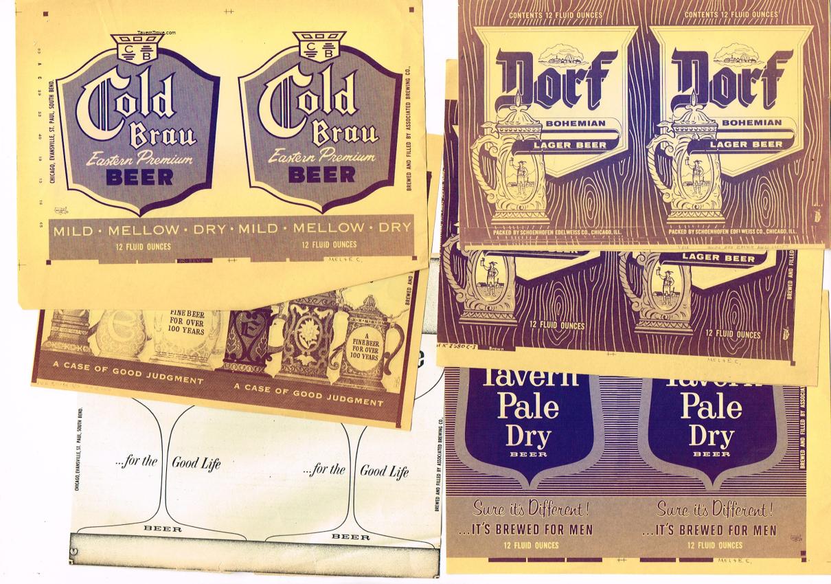 Atlantic Brewing Co. Can Sheet Facsimilies Lot