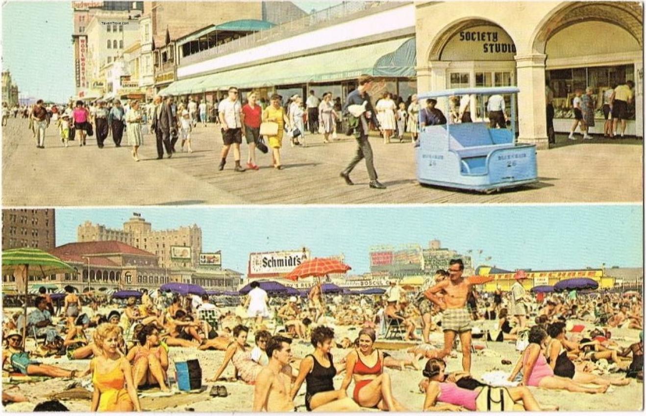 Schmidt's Philadelphia Beer Sign Atlantic City Boardwalk & Beach