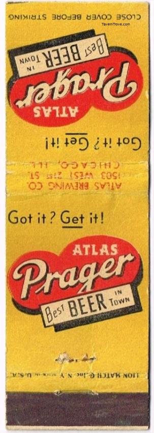Atlas Prager Beer (1949 Chicago Cubs Schedule)