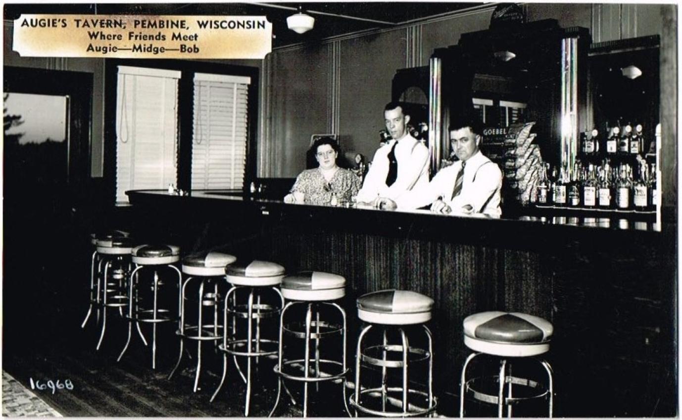 Augie's Tavern Interior Goebel TOC Pembine, Wisconsin