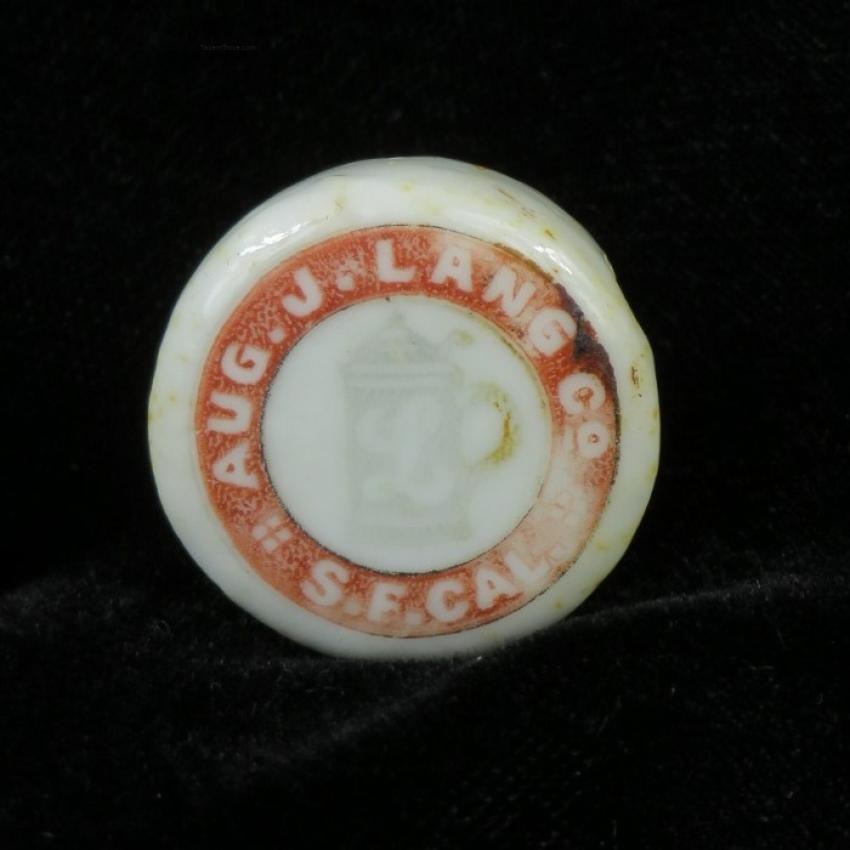 August J. Lang Bottler San Francisco California