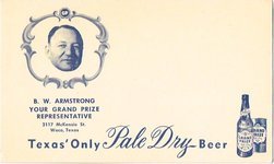 B. W. Armstrong, Your Grand Prize Representitive
