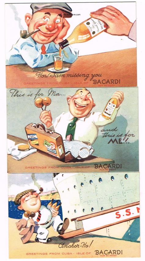Bacardi Rum Lot of 3
