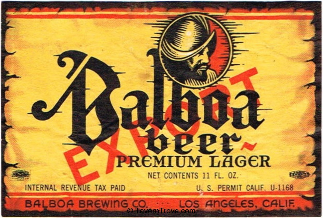 Balboa Export Beer