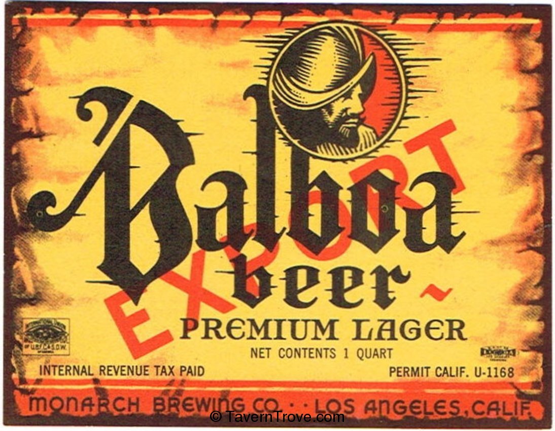 Balboa Export Beer