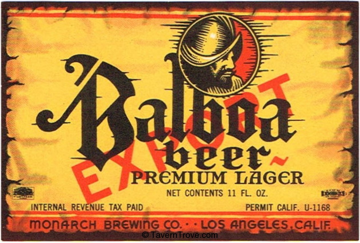 Balboa Export Beer