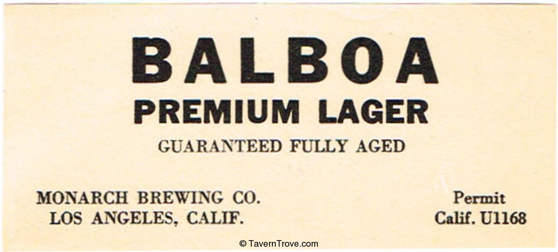 Balboa Premium Beer