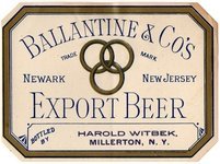 Ballantine & Co's Export Beer