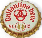 Ballantine Beer ~NC 12oz tax