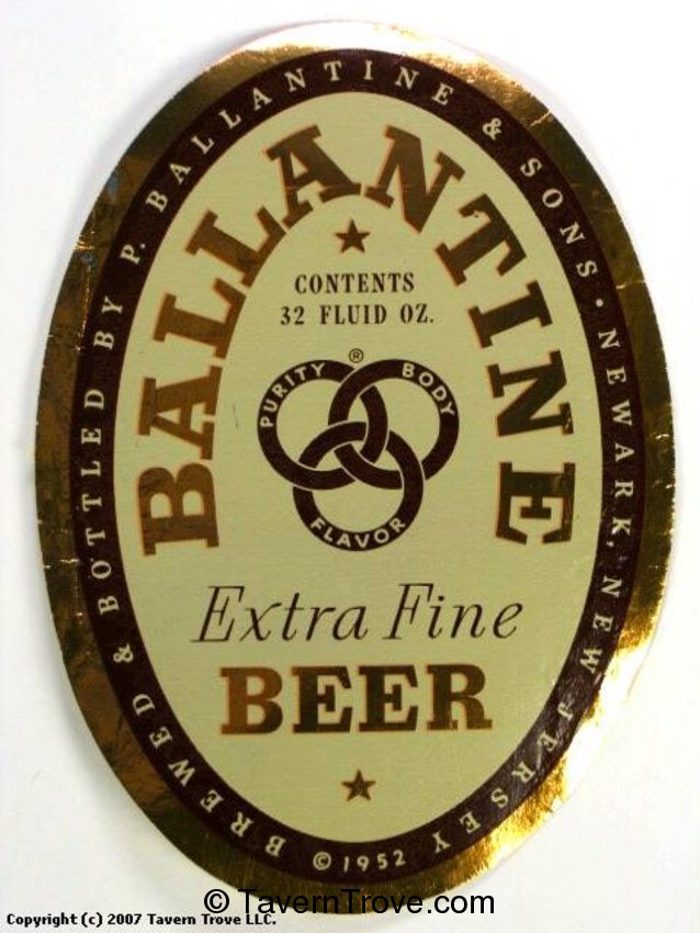 Ballantine Extra Fine Beer