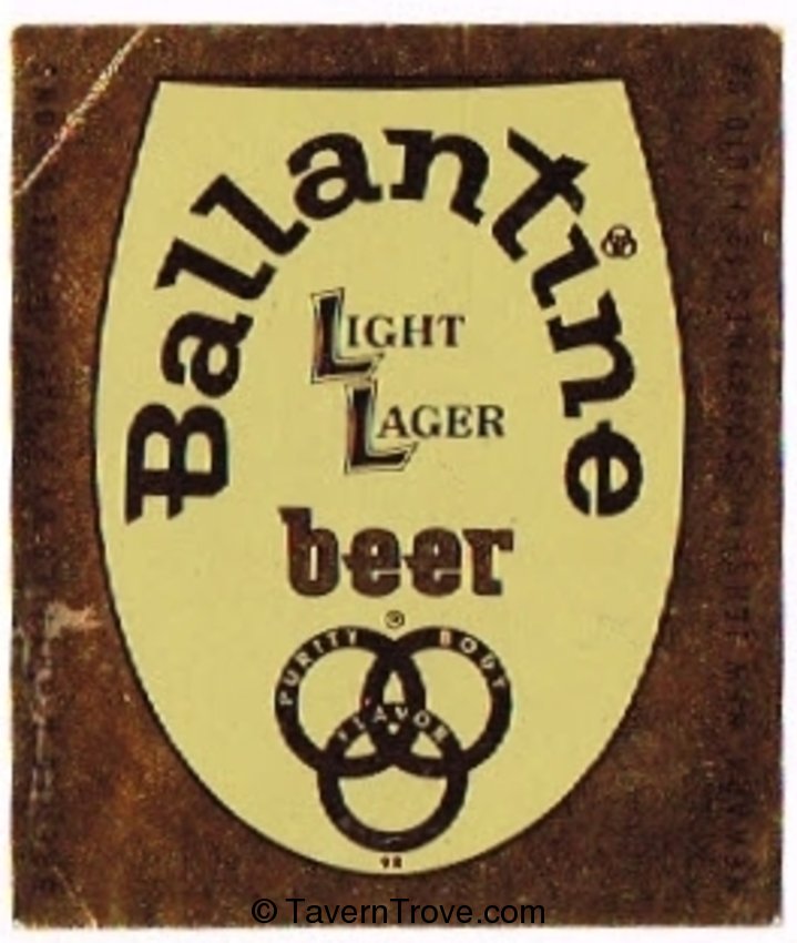 Ballantine Light Lager Beer