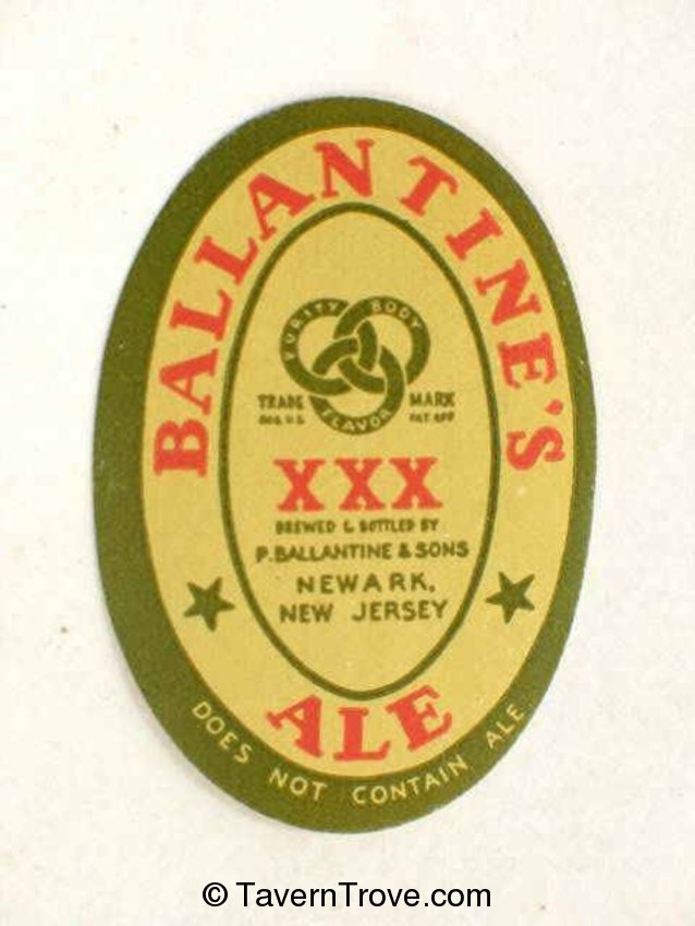 Ballantine Mini Bottle Label