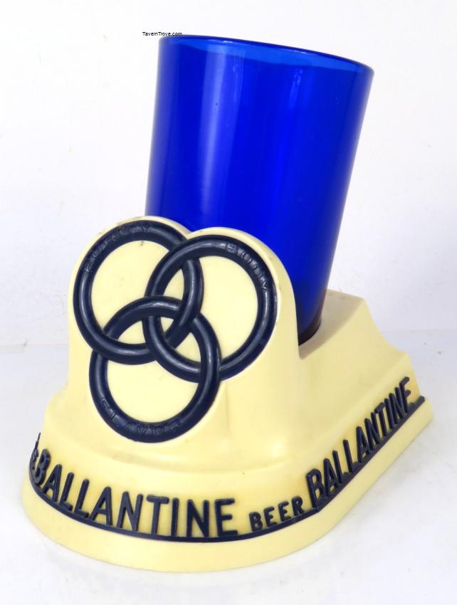 Ballantine Beer/Ale (Glass Cup) foam scraper holder