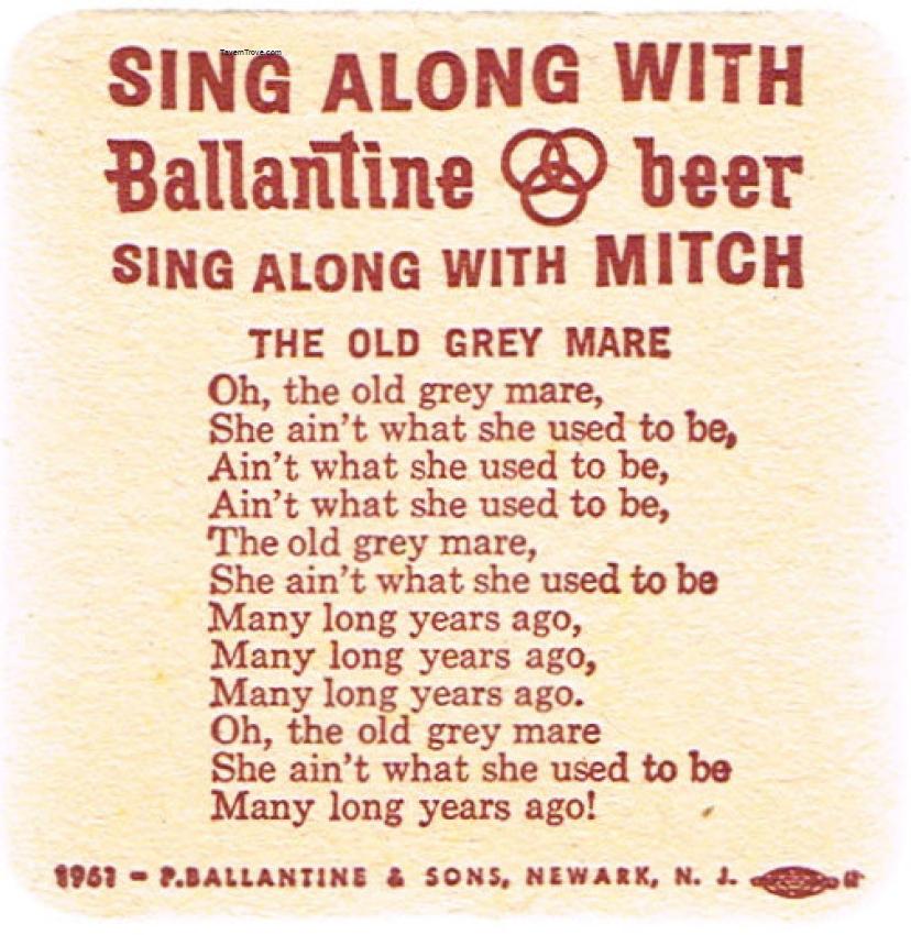 Ballantine Beer Mitch 