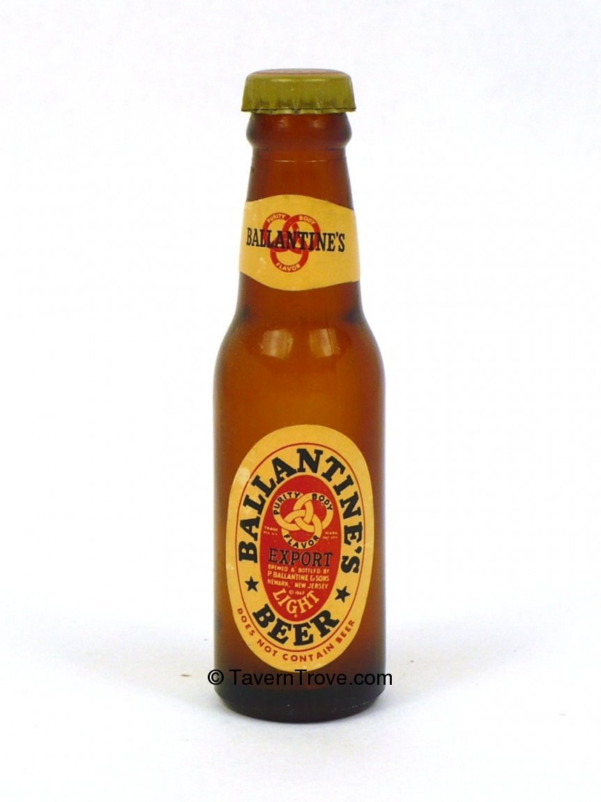 Item 82323 1947 Ballantine's Export Light Beer Mini Bottle NJ10