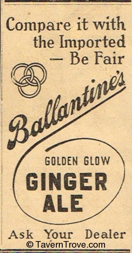 Ballantine's Golden Glow Ginger Ale