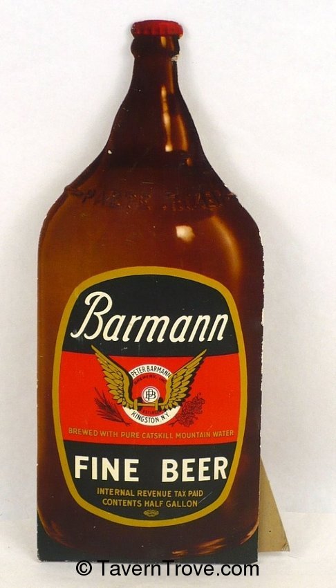 Barmann Fine Beer (half gallon) standee