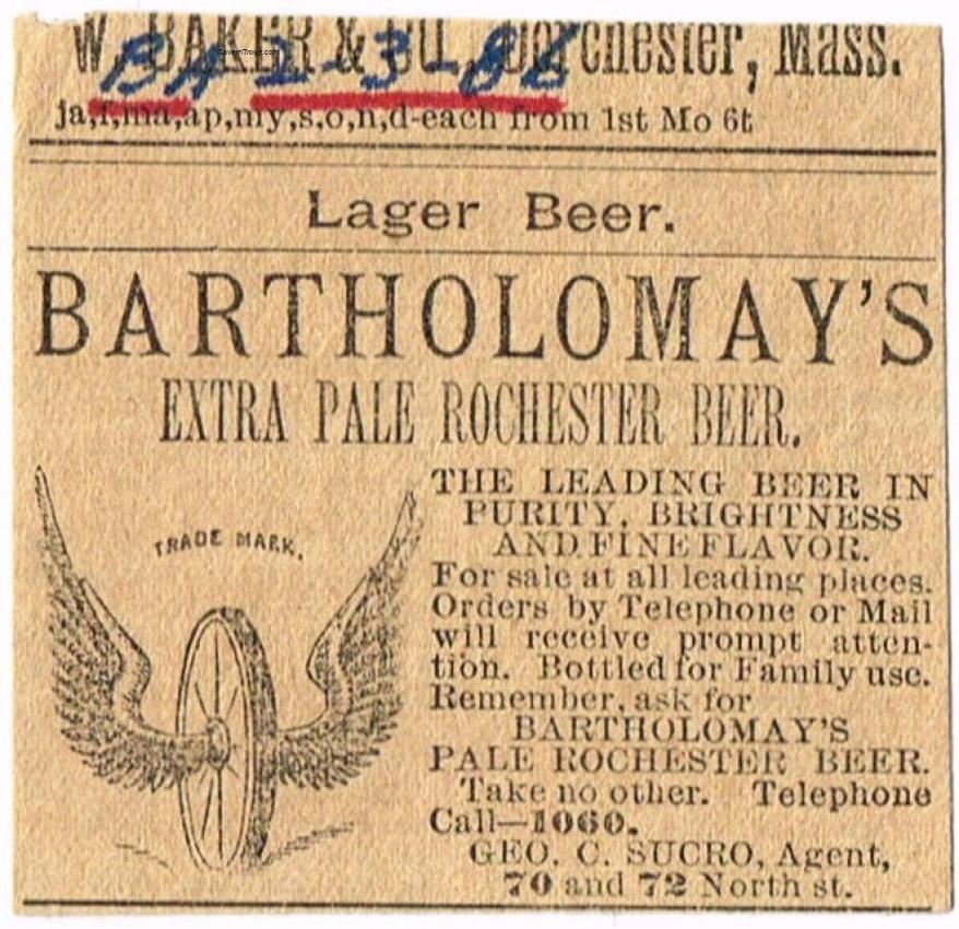 Bartholomay's Extra Pale Rochester Beer
