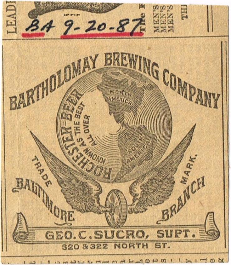 Bartholomay's Rochester Beer