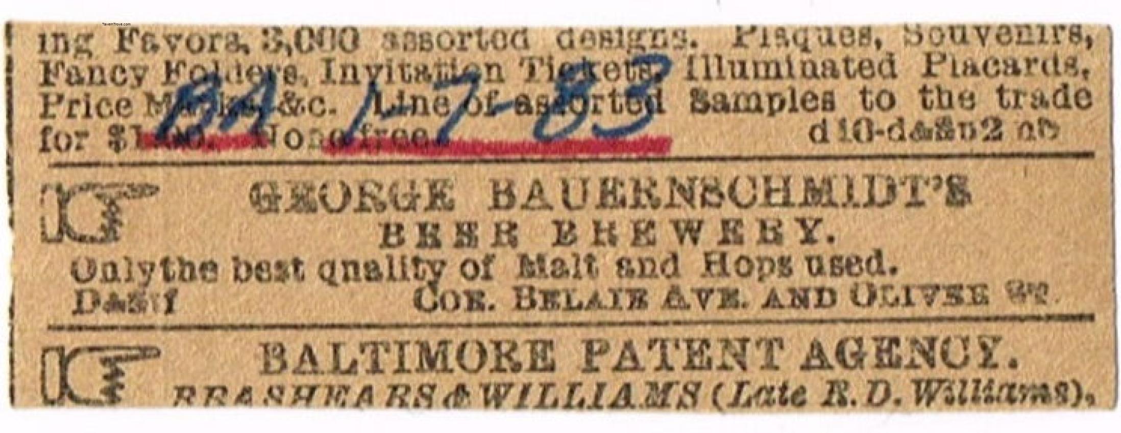 Bauernschmidt's Beer