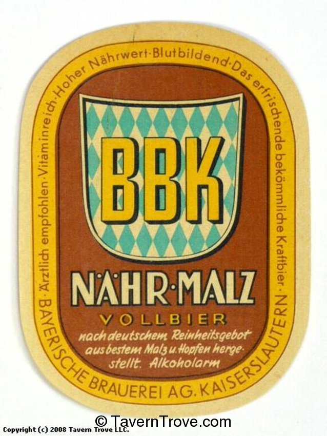 BBK Nähr-Malz Vollbier