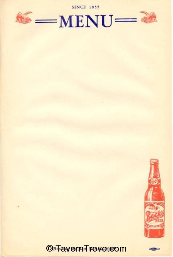 Beck's Menu Sheet