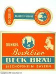 Beck Bräu Dunkel Bockbier
