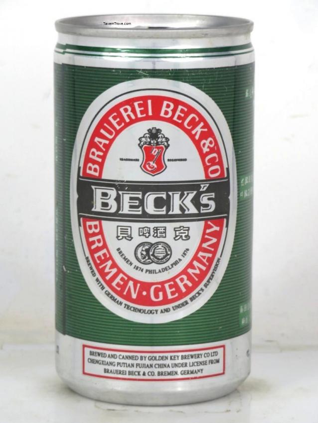 Beck's Beer Golden Key Fujian China