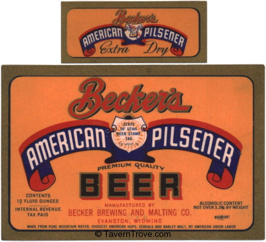 Becker's American Pilsener Beer