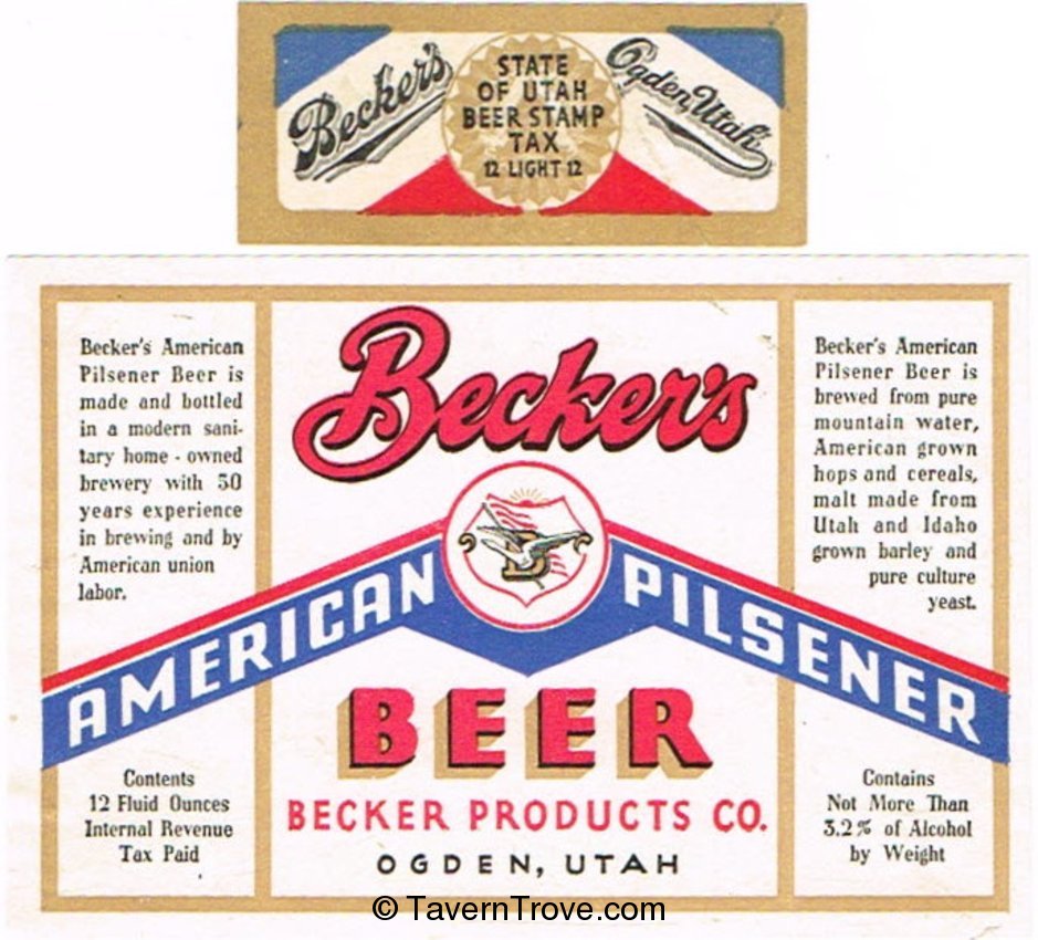 Becker's American Pilsener Beer