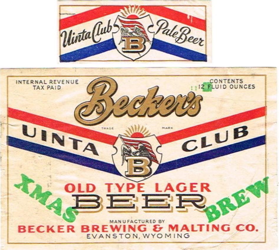 Becker's Uinta Club Xmas Brew Beer