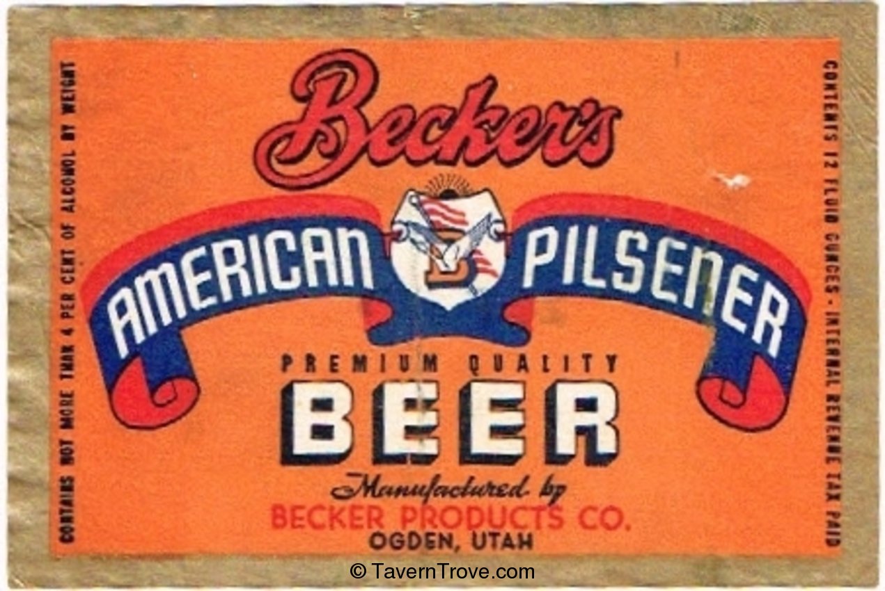 Becker's American Pilsener Beer 