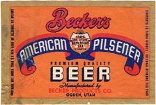 Becker's American Pilsener Beer 