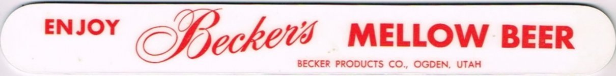 Becker's Mellow Beer