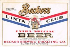 Becker's Uinta  Club Beer