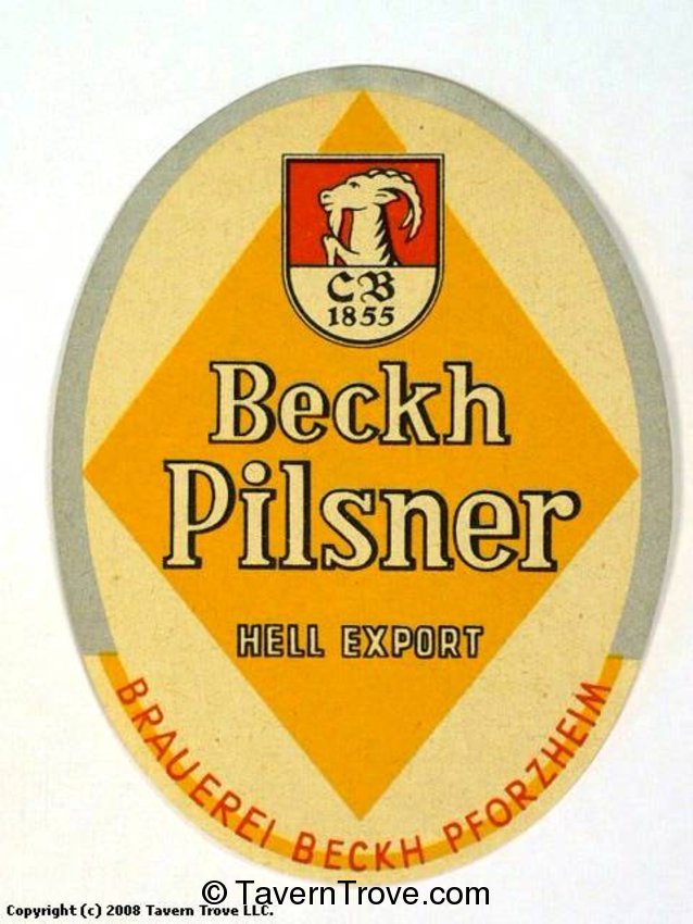 Beckh Pilsener Bier
