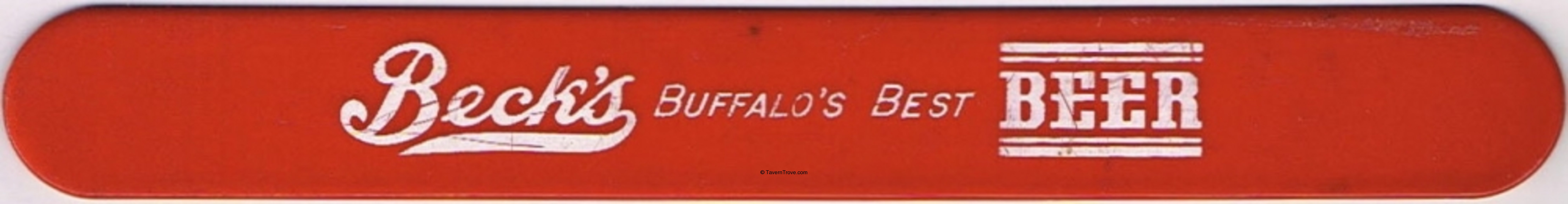 Item 87950 1941 Beck's Beer Foam Scraper