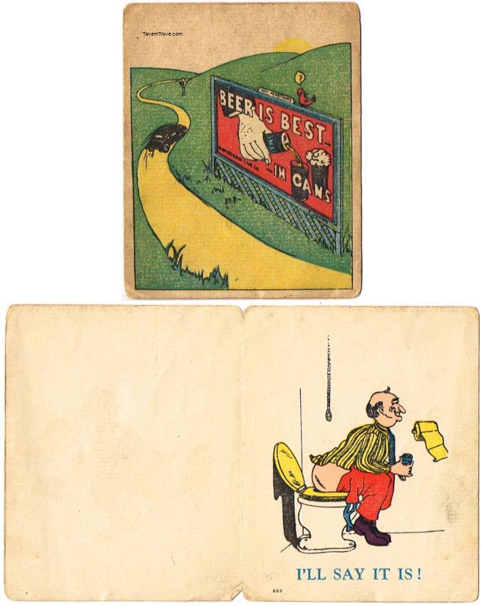 Beer Is Best In Cans Greeting Card