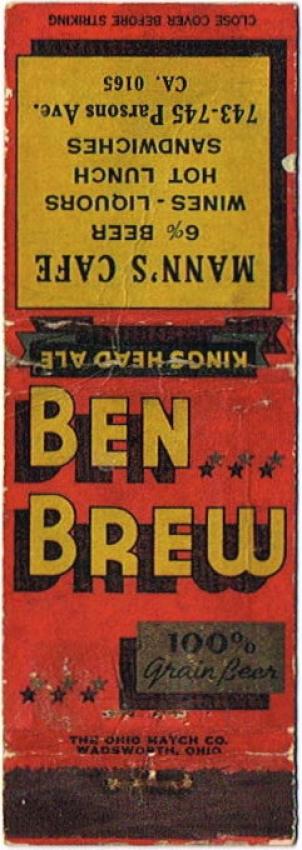 Ben Brew Beer/Kings Head Ale