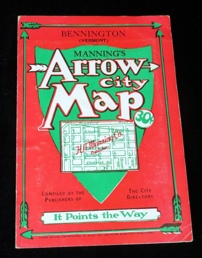 Bennington Vermont Arrow City Map