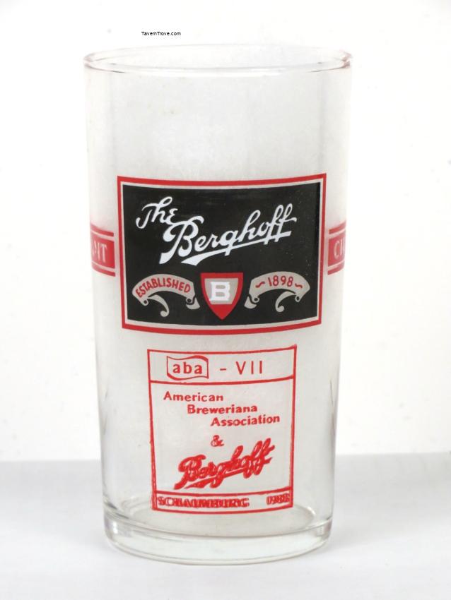 Berghoff Beer Restaurant ABA 4¾ inch ACL Glass Chicago Illinois